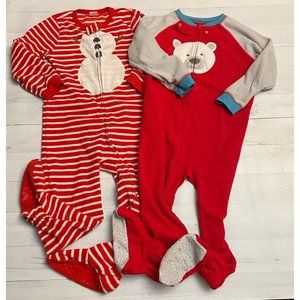 Toddler fleece christmas pajamas carters/gap 4/5‎